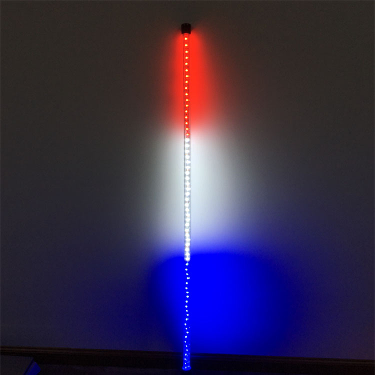 NWH-RWB Red/White/Blue Color Patriot LED Whip Flag 